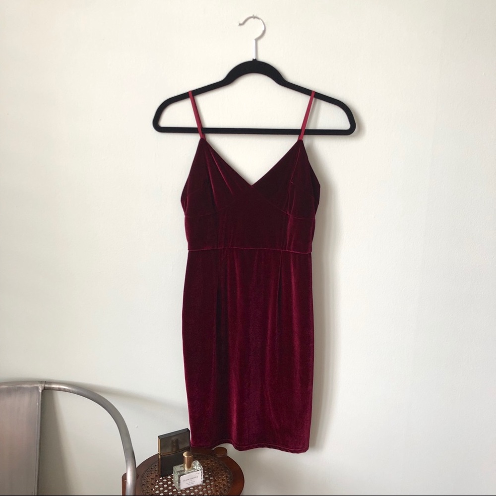 🥀 GLAMOUROUS Velvet Cocktail Slip Dress 🥀